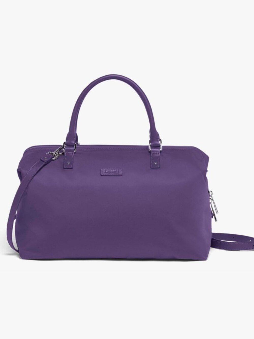 LIPAULT PARIS Lady Plume Medium Bowling Bag Purple Carry-On Travel Duffle